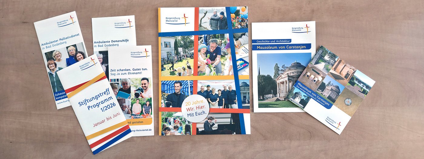 Informationsmaterial Bürgerstiftung Rheinviertel 2025